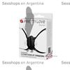 Vibrador vaginal con agarre para piernas